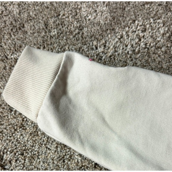 Baseballism Baseball Theme Youth Large Doubles & Bubbles Cream and Pink Hoodie - Picture 16 of 16